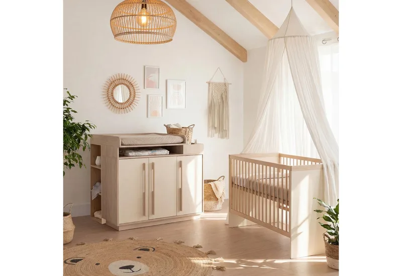 Kinderregal Universal, Seitenregal passend unter roba Wickelkommoden fra roba i Beige – produktbillede 4 af 5