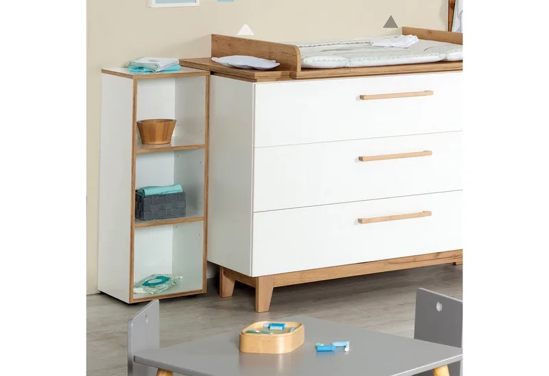 Kinderregal Universal, Seitenregal passend unter roba Wickelkommoden de roba en Blanc – photo produit 3 sur 4