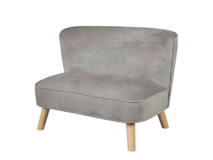 Kindersofa roba Lil Sofa, grijs, zilver, 70x50x48 cm, kinderkamer en tienerkamer, kindermeubels, kinderzitmeubels en kindertafels, kinderfauteuils en kindersofa's van roba – productfoto