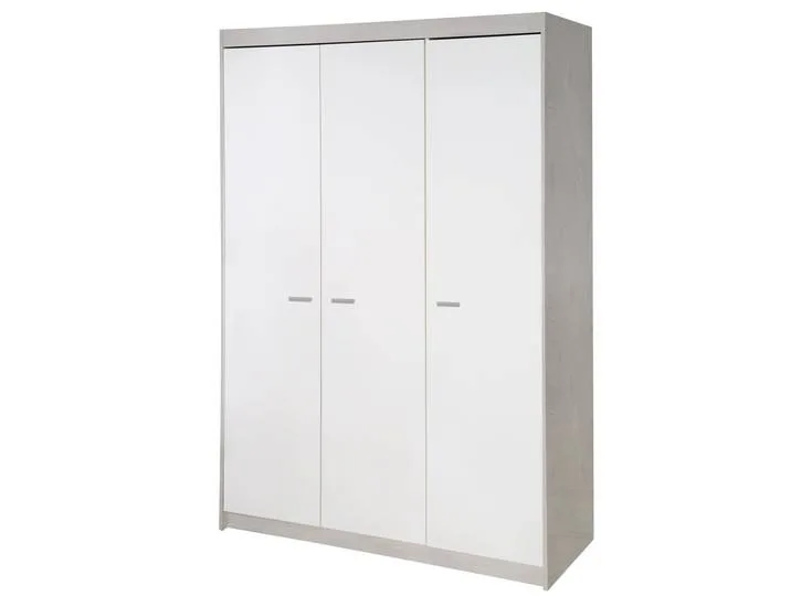 Kleiderschrank 'Julia', 3-türiger Drehtürenschrank inkl. 1 Kleiderstange & 6 Böden van roba – productfoto