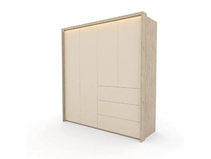 Kleiderschrank »Louisa« - 198,4x67,1x212,2cm - weiß van roba – productfoto