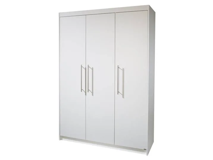 Kleiderschrank 'Maren', 3-türiger Drehtürenschrank, in 190 x 131 x 52 cm, weiß från roba – produktbild