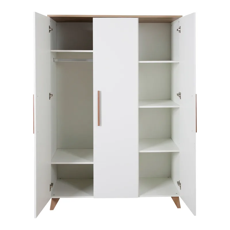 Kleiderschrank Ole 3-türig från roba i Vit, 52 × 119 mm – produktbild 2 av 3