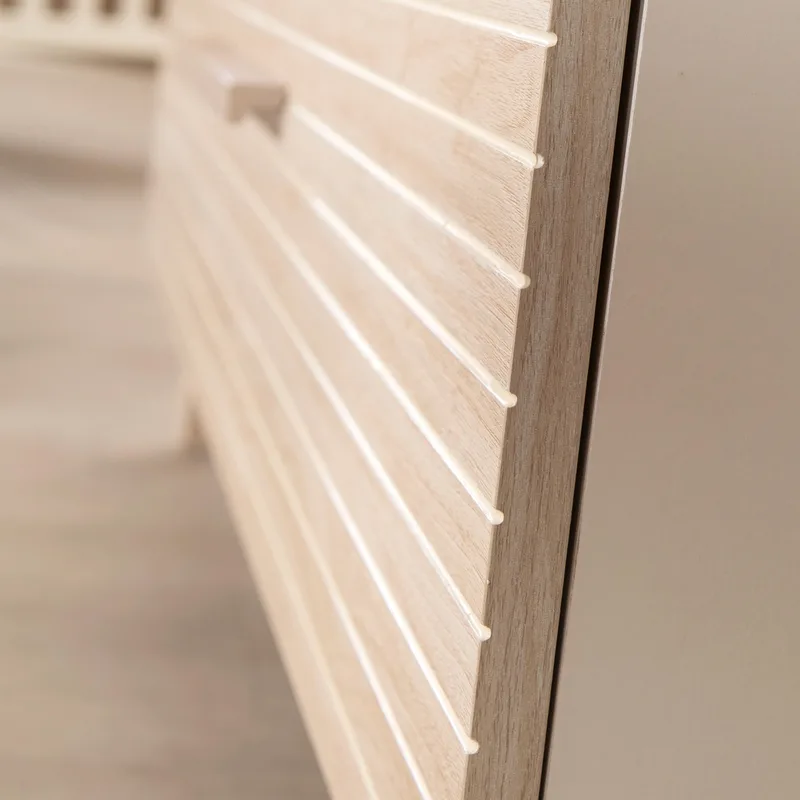 Kleiderschrank Sidney 3-türig från roba i Beige, 118 × 190 mm – produktbild 3 av 3