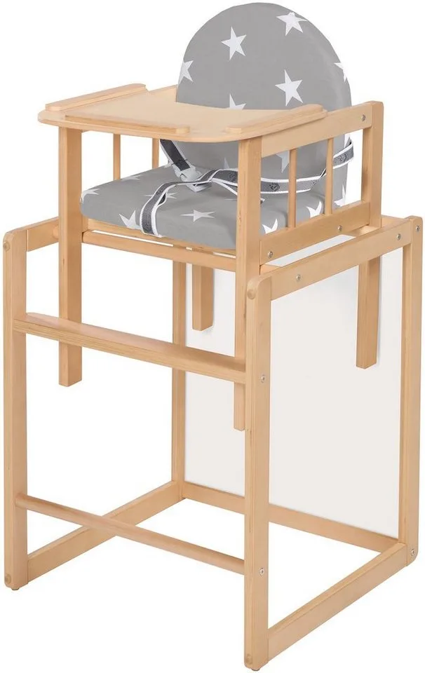 Kombihochstuhl Little Stars, zur Kindersitzgarnitur umbaubar de roba en Beige – photo produit