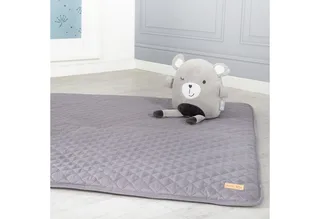 Krabbeldecke roba Style 100 x 100 cm - Spieldecke gesteppt - Baby & Kleinkind, roba®, Pflegeleichtes & schmutzabweisendes Material - Anthrazit van roba in Grijs – productfoto 2 van 3