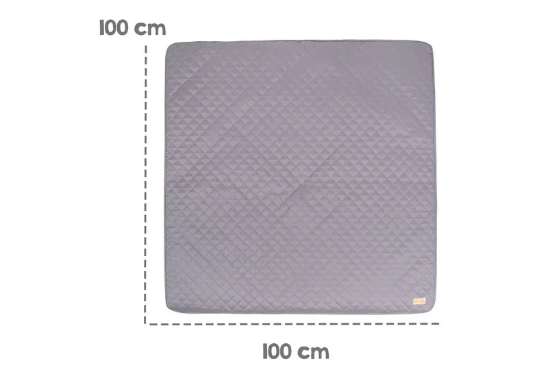 Krabbeldecke roba Style 100 x 100 cm - Spieldecke gesteppt - Baby & Kleinkind, roba®, Pflegeleichtes & schmutzabweisendes Material - Anthrazit van roba in Grijs – productfoto 3 van 3