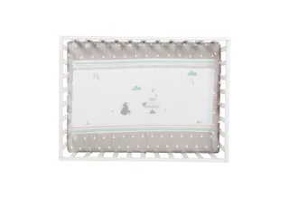 Laufgitter 4-eckig, Laufstall, inkl. Schutzeinlage & Rollen, höhenverstellbar by roba in White – product photo 5 of 5