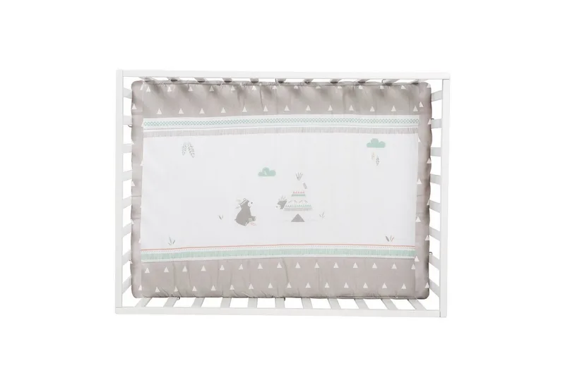 Laufgitter 4-eckig, Laufstall, inkl. Schutzeinlage & Rollen, höhenverstellbar by roba in White – product photo 5 of 5