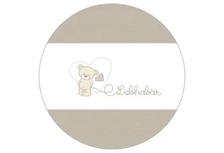 Laufgitter 6-eckig, Laufstall inkl. Schutzeinlage und Rollen von roba in Braun – Produktfoto 2 von 2