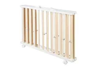 Laufgitter 75 x 100 cm - Klapplaufgitter - zusammenklappbar inkl. Rollen, Laufstall inkl. Schutzeinlage, höhenverstellbar, platzsparend by roba in Beige – product photo 5 of 5