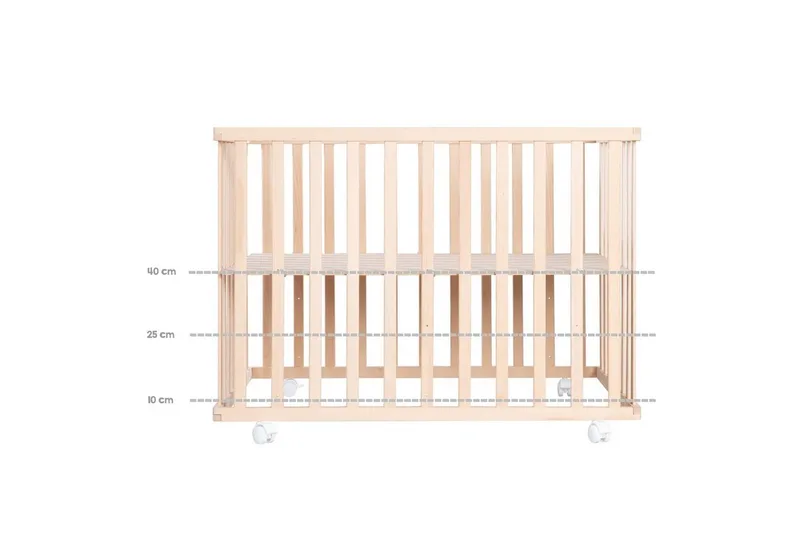 Laufgitter Adam & Eule, 4-eckig, Laufstall, inkl. Schutzeinlage & Rollen, höhenverstellbar von roba in Beige – Produktfoto 5 von 5