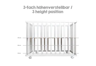 Laufgitter Laufstall, inkl. Schutzeinlage Sternzauber grau by roba in White – product photo 5 of 5