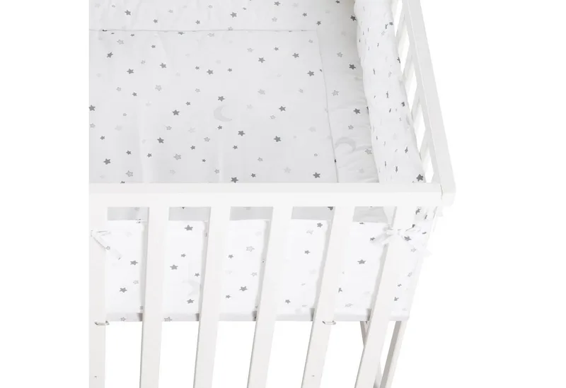 Laufgitter Laufstall, inkl. Schutzeinlage Sternzauber grau by roba in White – product photo 2 of 5