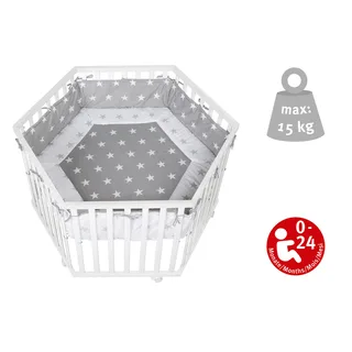 Laufgitter Little Stars 6-eckig by roba in 121 × 72 mm – product photo 1 of 5