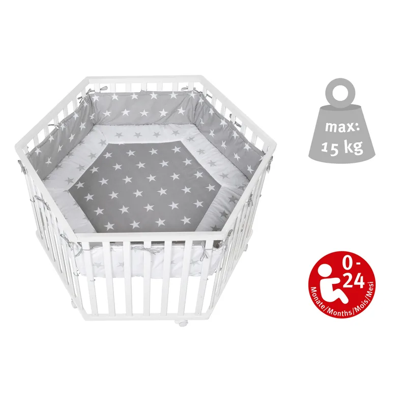 Laufgitter Little Stars 6-eckig by roba in 121 × 72 mm – product photo 1 of 5