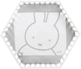 Laufgitter miffy®, 6-eckig, mit Stoffeinlage by roba in White – product photo 4 of 5