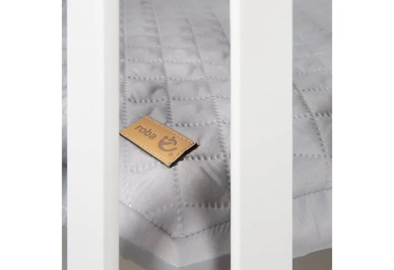 Laufgitter Style weiß, 75x100 cm, mit Laufgittereinlage silbergrau by roba in Grey, Silver, White – product photo 3 of 5
