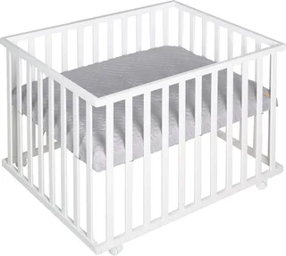 Laufgitter Style weiß, 75x100 cm, mit Laufgittereinlage silbergrau by roba in Grey, Silver, White – product photo 1 of 5