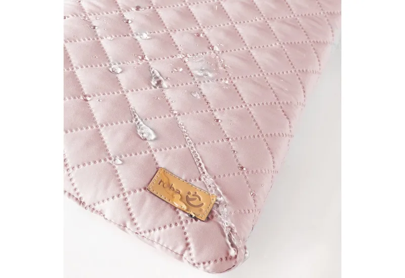 Laufgittereinlage roba Style für Laufgitter 75 x 100 & 100 x 100 cm, Gesteppte Einlage mit Seitenpolsterung - Universal de roba en Rose – photo produit 2 sur 5