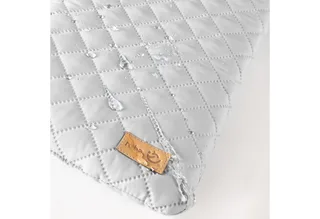 Laufgittereinlage roba Style für Laufgitter 75 x 100 & 100 x 100 cm, Gesteppte Einlage mit Seitenpolsterung - Universal von roba in Grau, Silber – Produktfoto 2 von 5