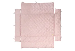 Laufgittereinlage roba Style für Laufgitter 75 x 100 & 100 x 100 cm, Gesteppte Einlage mit Seitenpolsterung - Universal de roba en Rose – photo produit 1 sur 5