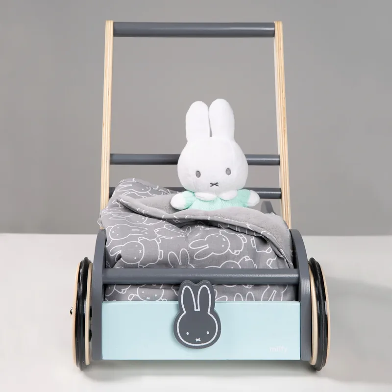 Lauflernwagen Miffy, mit Bremse, als Puppenwagen nutzbar fra roba i Grå – produktbillede 3 af 3