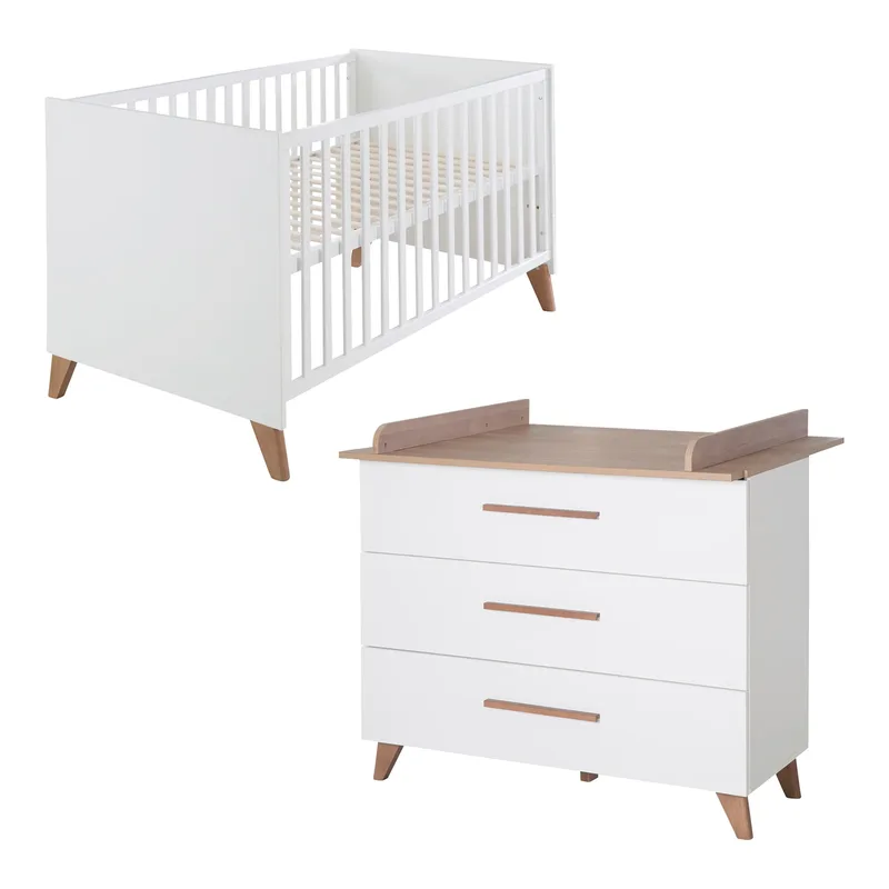 Roba 2-tlg. Babyzimmer Ole fra roba i Hvid – produktbillede 1 af 3