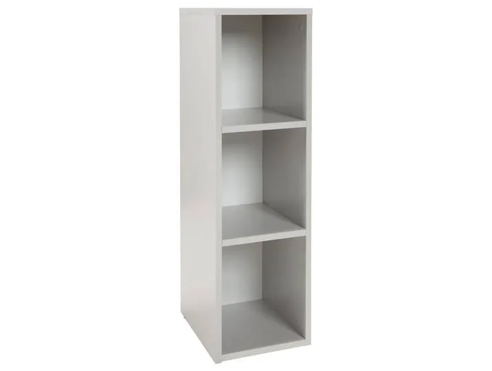Seitenregal lichtgrau, 2 Einlegeböden, Regal für Baby- & Kinderzimmer, HxBxT 88 x 27 x 32 cm från roba – produktbild