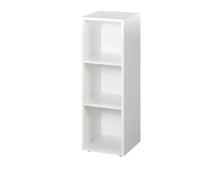 Seitenregal weiß, 2 Einlegeböden, Regal für Baby- & Kinderzimmer, HxBxT 88 x 27 x 32 cm fra roba – produktbillede