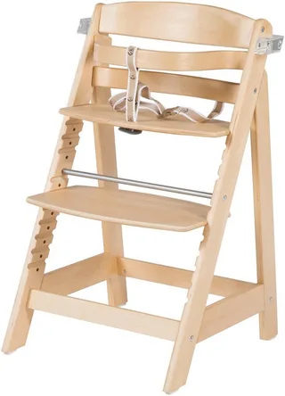 'Sit Up Click & Fun' Houten Kinderstoel - Meegroeistoel voor Baby's en Kinderen - Naturel by roba in Naturel gelakt – product photo 3 of 5