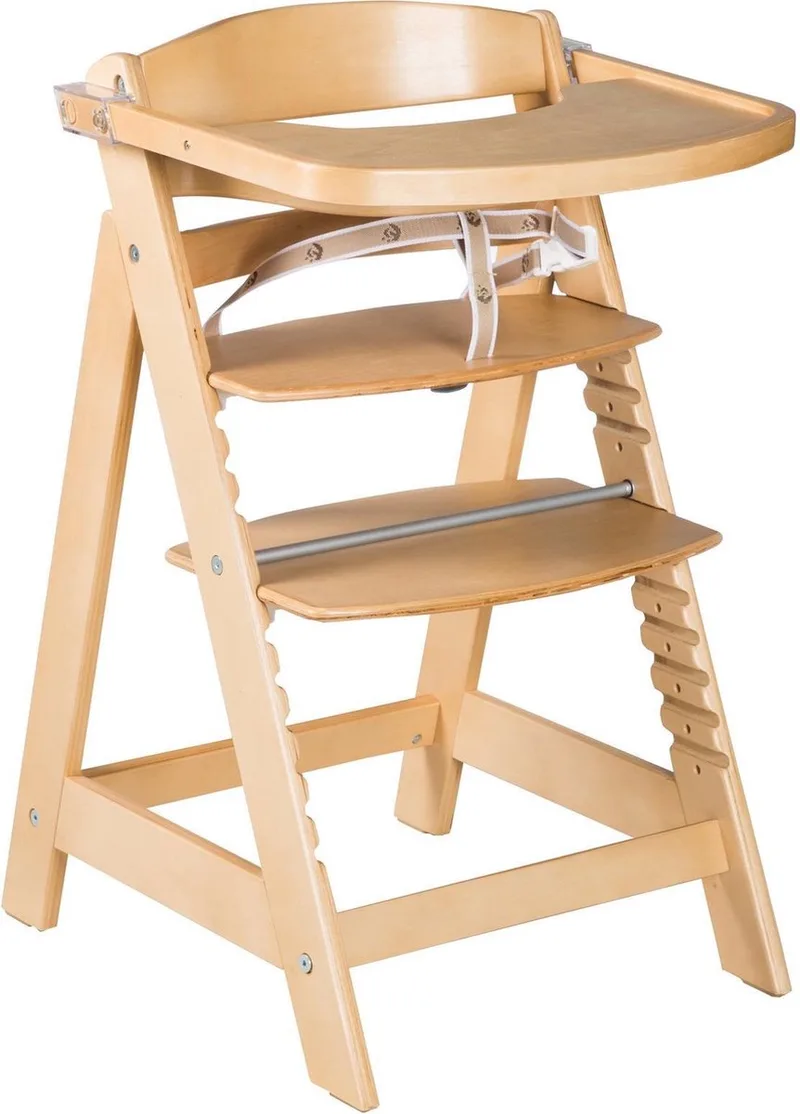 'Sit Up Click & Fun' Houten Kinderstoel - Meegroeistoel voor Baby's en Kinderen - Naturel van roba in Naturel gelakt – productfoto