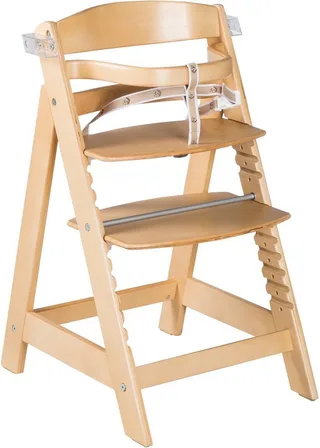 'Sit Up Click & Fun' Houten Kinderstoel - Meegroeistoel voor Baby's en Kinderen - Naturel by roba in Naturel gelakt – product photo 2 of 5