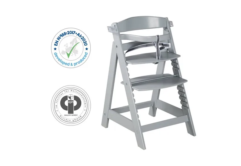 'Sit Up Click & Fun' Houten Kinderstoel - Meegroeistoel voor Baby's en Kinderen by roba in Taupe – product photo 5 of 5