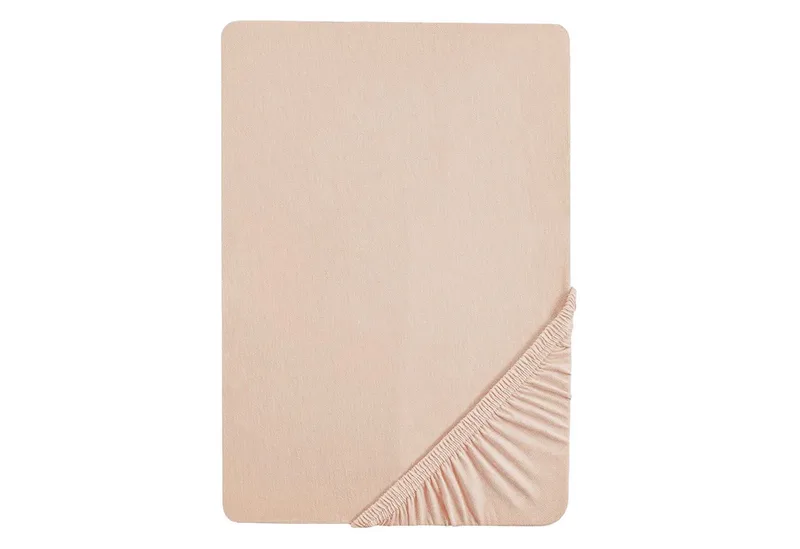 Spannbettlaken für Kinder- und Babymatratzen 40x90 & 45x90 cm oder 60x120 & 70x140 cm, Bio-Baumwolle, Frosty Almond - GOTS und Oeko-Tex Standard 100 de roba en Beige – photo produit 1 sur 5