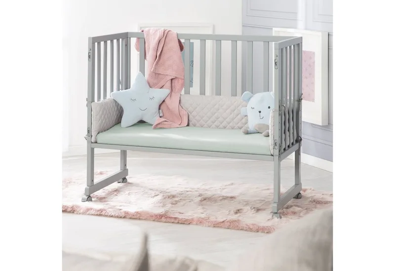 Spannbettlaken Lil Planet, 100% Baumwolle, Spannbettlaken für Wiegenmatratzen van roba in Groen – productfoto 2 van 5