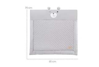 Tapis d'éveil avec arche de jeu avec 5 éléments de jeu, Gris de roba en Gris – photo produit 5 sur 5