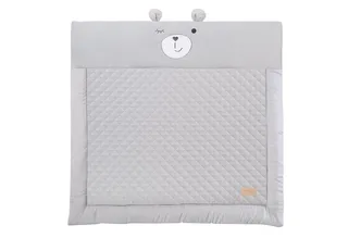 Tapis d'éveil avec arche de jeu avec 5 éléments de jeu, Gris de roba en Gris – photo produit 3 sur 5
