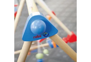 Spielbogen Spieltrapez, Spiel- & Greiftrainer van roba in Beige, Meerkleurig – productfoto 3 van 3