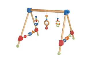 Spielbogen Spieltrapez, Spiel- & Greiftrainer van roba in Beige, Meerkleurig – productfoto 1 van 3