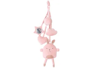 Spielbogen Spieltrapez, Spiel-und Greiftrainer nach Montessori, mit Spielset für Babys van roba in Roze – productfoto 3 van 5