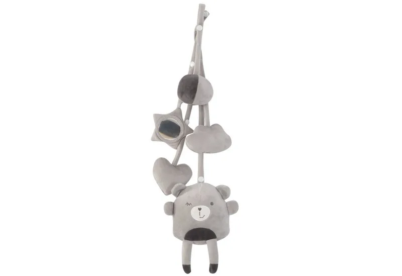 Spielbogen Spieltrapez, Spiel-und Greiftrainer nach Montessori, mit Spielset für Babys by roba in Grey – product photo 3 of 5
