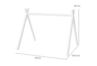 Spielbogen Spieltrapez, Spiel-und Greiftrainer nach Montessori, mit Spielset für Babys by roba in Grey – product photo 4 of 5