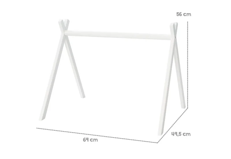 Spielbogen Spieltrapez, Spiel-und Greiftrainer nach Montessori, mit Spielset für Babys by roba in Grey – product photo 4 of 5