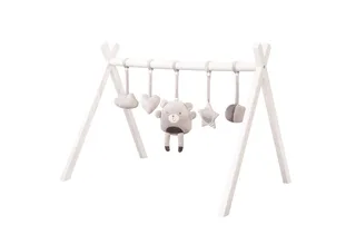 Spielbogen Spieltrapez, Spiel-und Greiftrainer nach Montessori, mit Spielset für Babys by roba in Grey – product photo 1 of 5