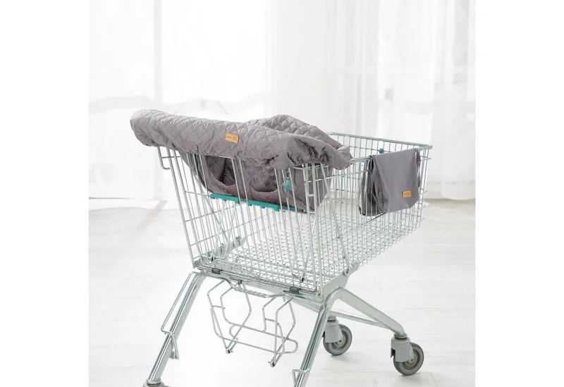Tragetuch Style, anthrazit, Einkaufswagenschutz inkl. Tragerucksack by roba in Grau – product photo