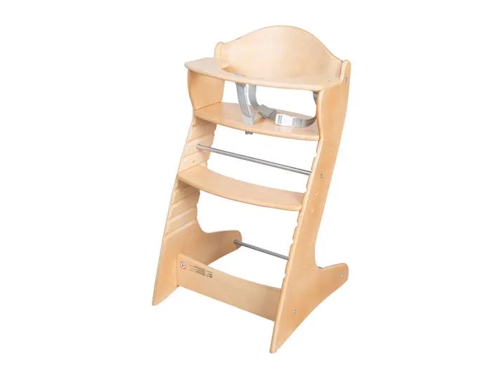 Treppenhochstuhl 'Chair Up ', mitwachsender Hochstuhl für Babys & Kinder, Holz, natur van roba – productfoto