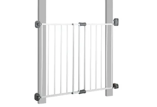 Türschutzgitter Easy Step, Metall Schutzgitter extra hoch, variable Breite 60 - 97 cm fra roba i Hvid – produktbillede 2 af 4