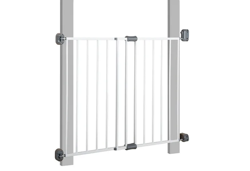Türschutzgitter Easy Step, Metall Schutzgitter extra hoch, variable Breite 60 - 97 cm fra roba i Hvid – produktbillede 2 af 4