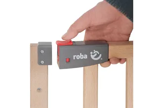 Türschutzgitter "Safety Up", Schutzgitter mit Ampelfunktion från roba i Beige – produktbild 3 av 4